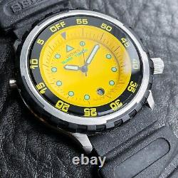 BROKEN! 80s VINTAGE SEIKO DIVER SURF TIMER 8C25-0010 QUARTZ JAPAN