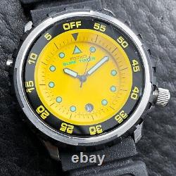 BROKEN! 80s VINTAGE SEIKO DIVER SURF TIMER 8C25-0010 QUARTZ JAPAN