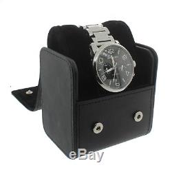 BROKEN Montblanc Timewalker 7069 Steel Chronograph Black Date Watch w Box J8