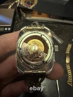Baylor 70s Automatic Diver Running Condition Unknown Patina Parts/Repair