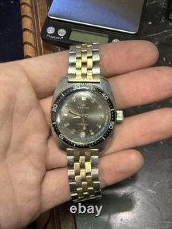 Baylor 70s Automatic Diver Running Condition Unknown Patina Parts/Repair