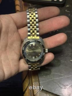 Baylor 70s Automatic Diver Running Condition Unknown Patina Parts/Repair