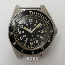 Benrus Type II Class A Military Diver's Watch For Parts WithO GS 1D2 Movement