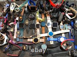 Big Digital Watch Lot For Part Or Repair Garmin, Apple, Casio, Timex, Shark, Samsung
