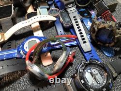 Big Digital Watch Lot For Part Or Repair Garmin, Apple, Casio, Timex, Shark, Samsung