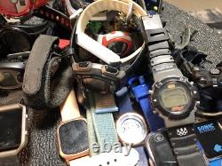 Big Digital Watch Lot For Part Or Repair Garmin, Apple, Casio, Timex, Shark, Samsung