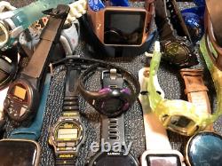 Big Digital Watch Lot For Part Or Repair Garmin, Apple, Casio, Timex, Shark, Samsung