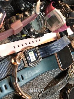 Big Digital Watch Lot For Part Or Repair Garmin, Apple, Casio, Timex, Shark, Samsung