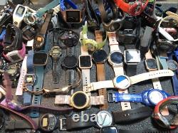 Big Digital Watch Lot For Part Or Repair Garmin, Apple, Casio, Timex, Shark, Samsung