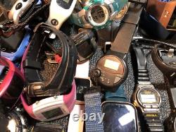 Big Digital Watch Lot For Part Or Repair Garmin, Apple, Casio, Timex, Shark, Samsung