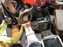 Big Digital Watch Lot For Part Or Repair Garmin, Apple, Casio, Timex, Shark, Samsung