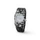 Black Beads Statement Wrist Watch 925 Sterling Silver High Jewelry for Women