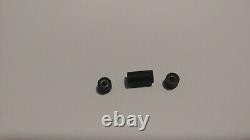 Black rubber parts (lot of 3) for Montega R9 Watch bracelet link. VERY VERY RARE