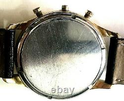 Boite boitier valjoux 72 / chronographe PLAQUE or chronograph case 4.7