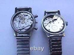 Bradley CHRONOGRAPH NO CASE BACK and DIVE DIVER STYLE WATCH PARTS ASIS PARTS