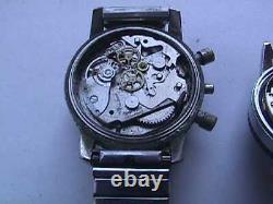 Bradley CHRONOGRAPH NO CASE BACK and DIVE DIVER STYLE WATCH PARTS ASIS PARTS