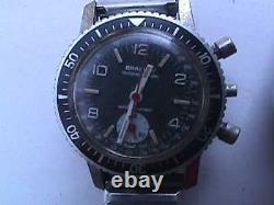 Bradley CHRONOGRAPH NO CASE BACK and DIVE DIVER STYLE WATCH PARTS ASIS PARTS