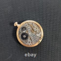 Breguet Spiral movement pocket watch gold plated 1920 not working