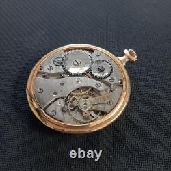 Breguet Spiral movement pocket watch gold plated 1920 not working