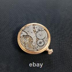 Breguet Spiral movement pocket watch gold plated 1920 not working