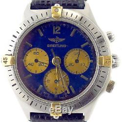 Breitling 805i20-1 Callisto Blue Dial Chrono S. S. Mens Watch For Parts/repairs