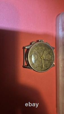 British Military Chronograph WWII watch 1/5 T. P. VENUS 170 For Repair + Parts
