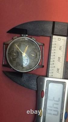 British Military Chronograph WWII watch 1/5 T. P. VENUS 170 For Repair + Parts
