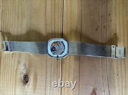 Broken Seiko Creditor Watch Blue Dial Octagon Square
