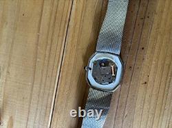 Broken Seiko Creditor Watch Blue Dial Octagon Square