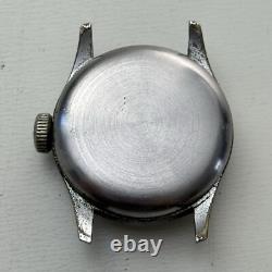 Broken VINTAGE WWII PERIOD MEN'S BUREN MILITARY WRISTWATCH 30mm RARE For Parts