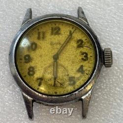 Broken Vintage Elgin Grade 580 Military WWII Wrist Watch For Parts Read