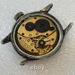 Broken Vintage Elgin Grade 580 Military WWII Wrist Watch For Parts Read