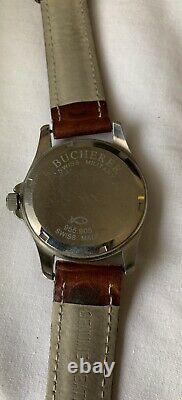 Bucherer Swiss Military Watch Men's Silver Tone Date For Parts