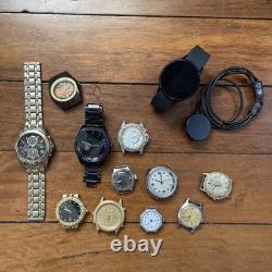 Bulk Job Lot Watches Seiko, Citizen, Maurice Lacroix, As Is For Parts