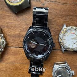Bulk Job Lot Watches Seiko, Citizen, Maurice Lacroix, As Is For Parts