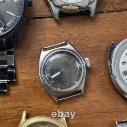 Bulk Job Lot Watches Seiko, Citizen, Maurice Lacroix, As Is For Parts