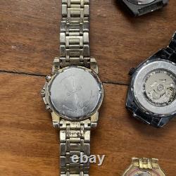 Bulk Job Lot Watches Seiko, Citizen, Maurice Lacroix, As Is For Parts