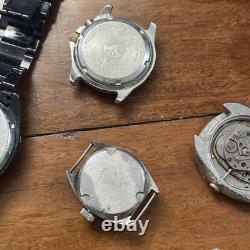 Bulk Job Lot Watches Seiko, Citizen, Maurice Lacroix, As Is For Parts