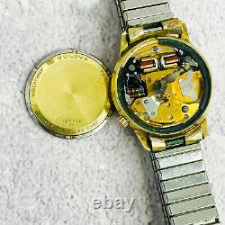 Bulova Accutron 34mm Quartz Gold Filled Watch FOR PARTS