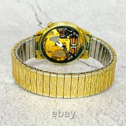 Bulova Accutron 34mm Quartz Gold Filled Watch FOR PARTS