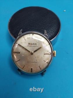 Bulova Ambassador Watch For Repairs Parts 17 Jewels 12 EBA Swiss Works
