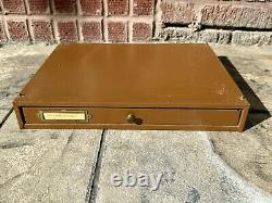 Bulova Automatic Watch Standardized Parts Cabinet Drawer with Parts Driving Vtg