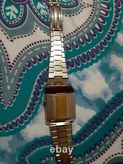 Bulova Computron LED Quartz 1977 Vintage Watch see pics for parts