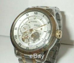 Bulova Men's 98A230 Automatic Two-Tone Stainless Steel Watch / Not Working AS IS