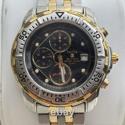 Bulova Millennia Motion Quartz Chronograph 100m Not Working For Parts/Repair