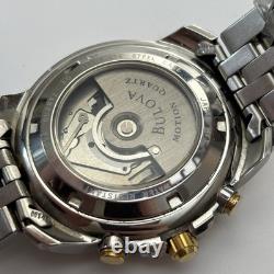 Bulova Millennia Motion Quartz Chronograph 100m Not Working For Parts/Repair