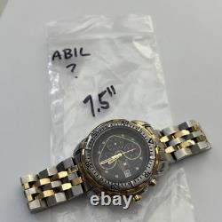 Bulova Millennia Motion Quartz Chronograph 100m Not Working For Parts/Repair