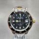 Bulova Oceanograph Automatic Watch Men 37mm Black Dial Two Tone 9243901 ETA PART