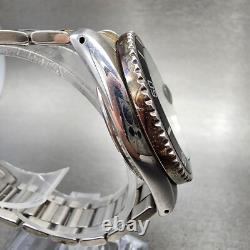 Bulova Oceanograph Automatic Watch Men 37mm Black Dial Two Tone 9243901 ETA PART