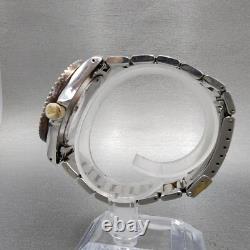 Bulova Oceanograph Automatic Watch Men 37mm Black Dial Two Tone 9243901 ETA PART